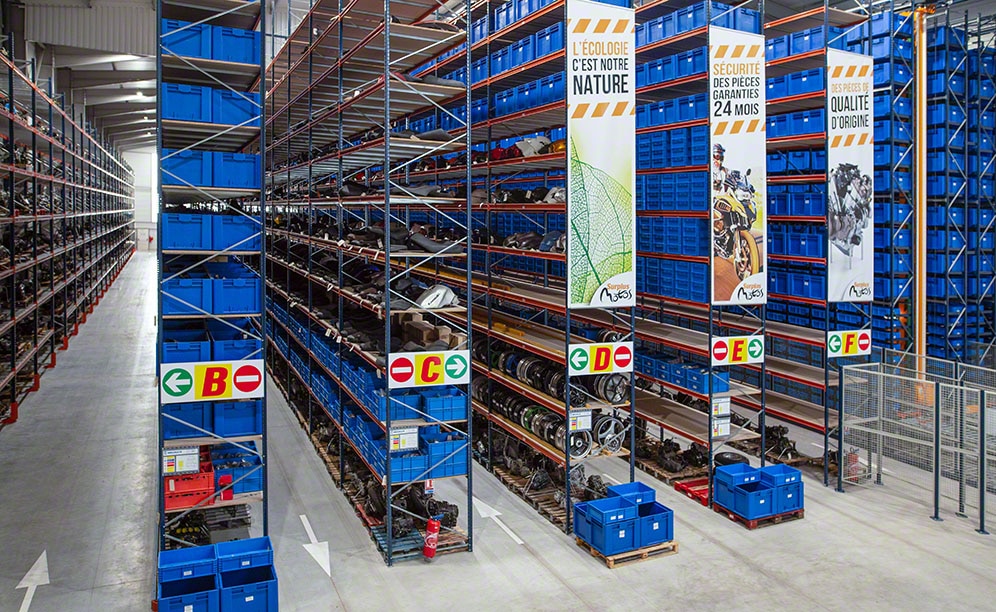 Surplus Motos taaskasutab oma uues automatiseeritud laos Easy WMSi abil 10 000 mootorratast aastas