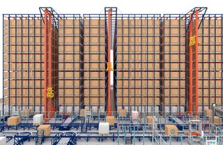 Automaatne Pallet Shuttle ühildub kõrgete laosüsteemidega