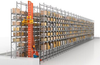 Mecalux on töötanud välja automaatse virnastuskraana eriversioonid (näiteks muuseumidele)