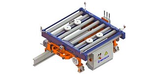 Põrandale paigaldatavatel kärudel on kaks ajamipead ja kaks ratast