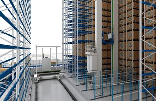 Kaubaaluste virnastuskraanad kasutavad vahekäikude vahetamiseks transpordisilda