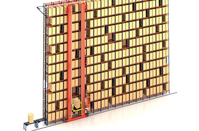 Kaubaaluste virnastuskraanad automatiseerivad kaubaaluste ladustamist ja eemaldamist