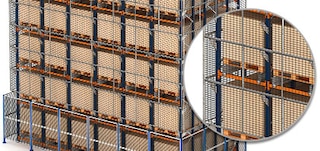 Pallet Shuttle laoriiulite turvavõrk