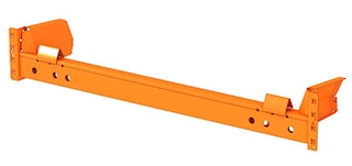 Tagasilükkega laoriiulite puhul kinnitatakse rööpad talade külge