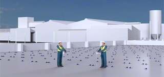 Riiulitele tuginev laohoone ehitatakse betoonplaadile