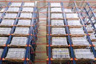 Drive-in süsteem sobib ideaalselt väga homogeensete kaupade ladustamiseks