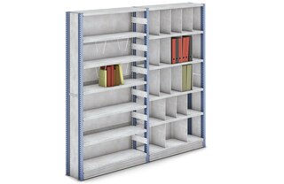 Metallist tagapaneelid annavad väikekaubariiulitele stabiilsuse ja jäikuse